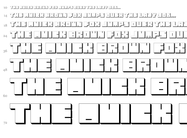 Oki font waterfall